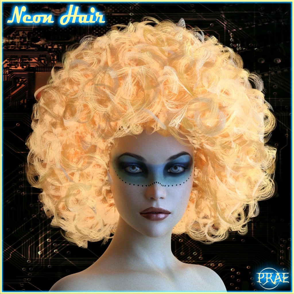 Prae-Neon Hair G3 G8 Daz