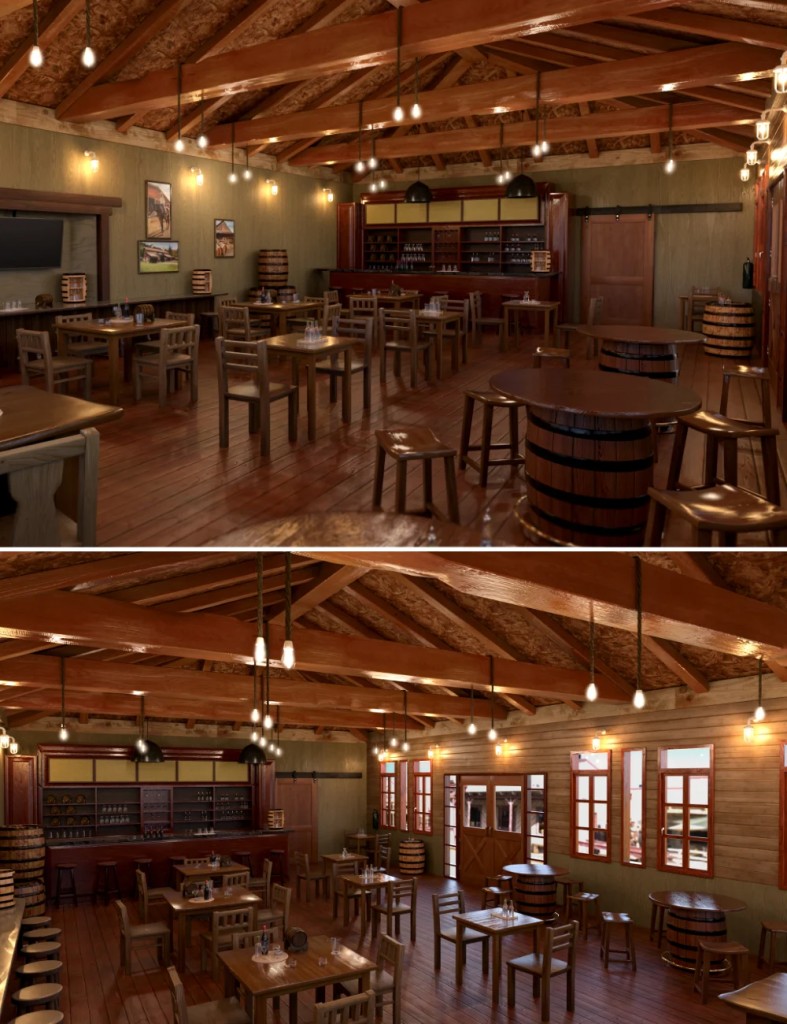 Old Interior Barn Bar