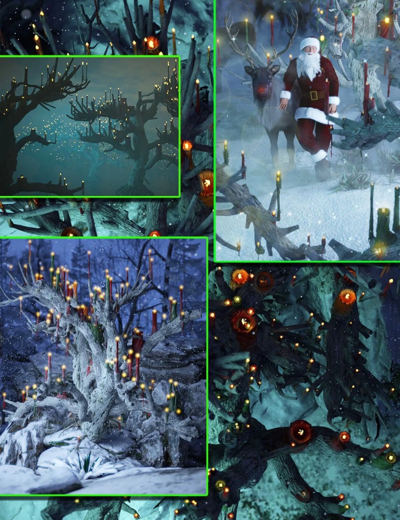 LR Illuminated Candle Trees