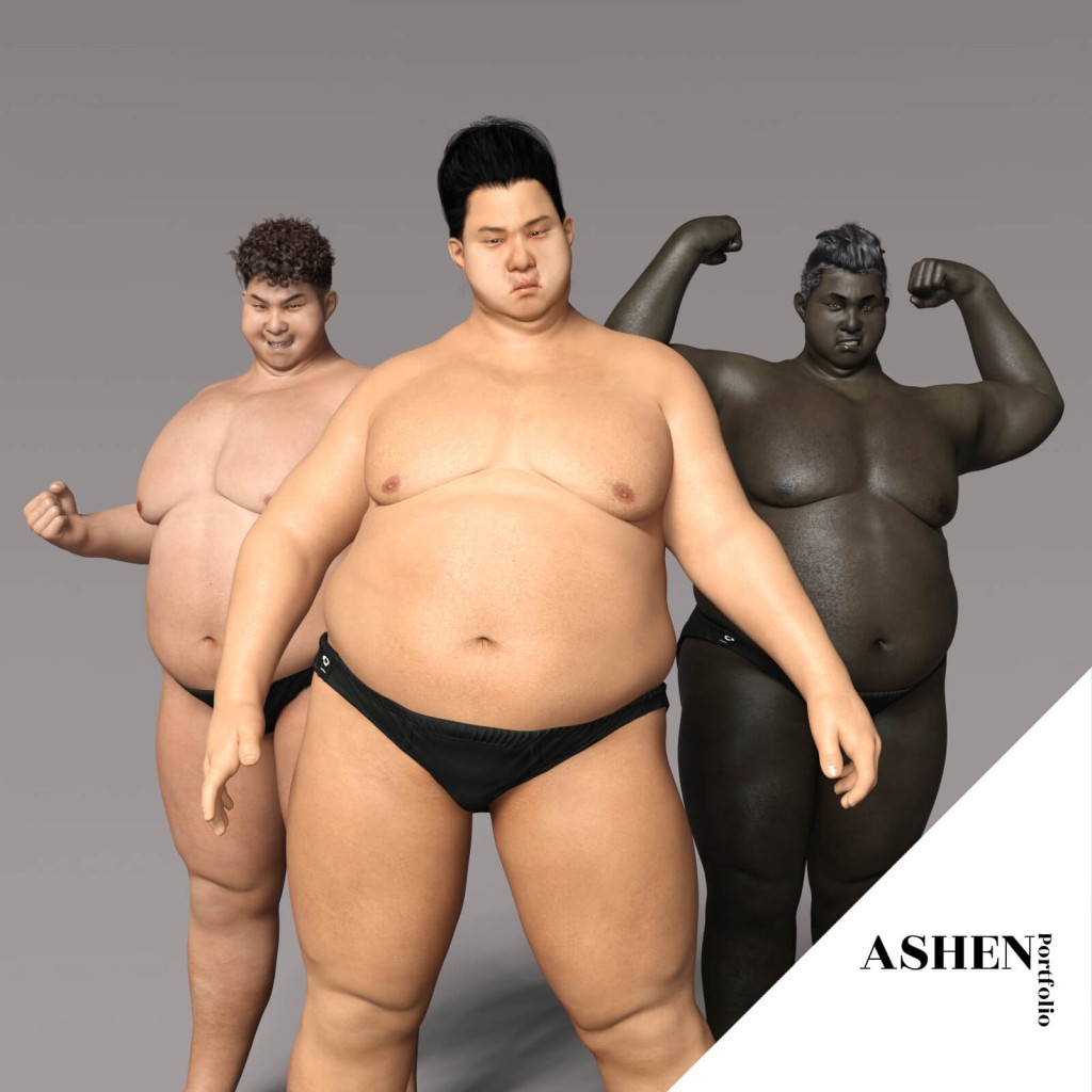 Sumo Character Morph for Genesis 8 and 8.1 Male