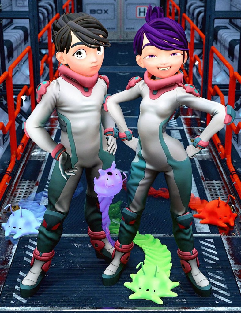 Young Anime Heroes for Genesis 9