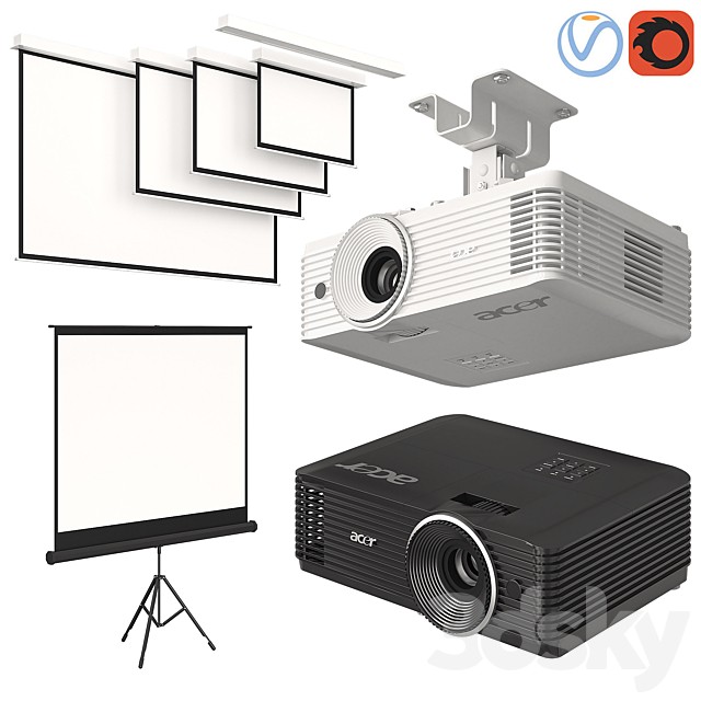 Projector Acer with Screens Set