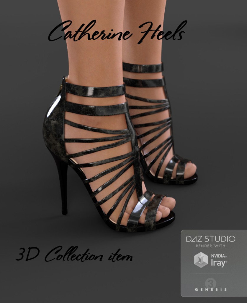 Catherine Heels for Genesis 3 Female(s)