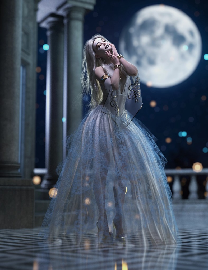 Lunar Halo Poses for Genesis 9 and Genesis 8 Female