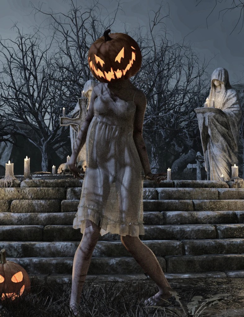 Halloween Pumpkin for Genesis 9, 8, and 8.1