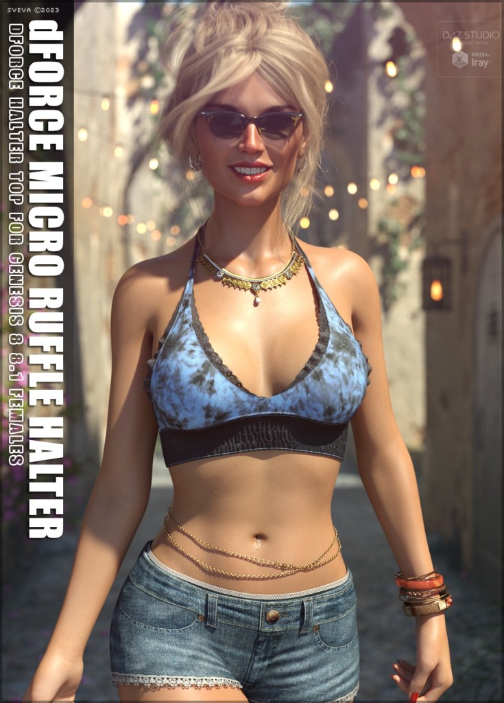 dForce Micro Ruffle Halter G8G8.1F