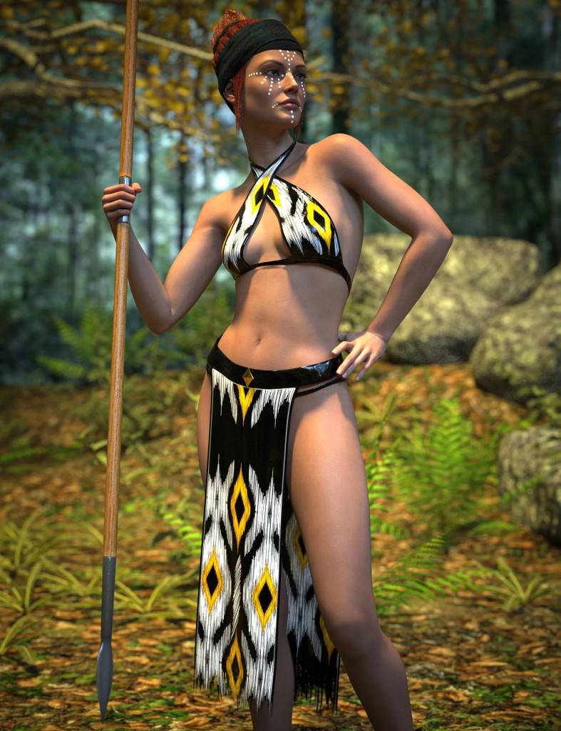 AH dForce Halter Wrap Outfit For Genesis 9, 8 and 8.1 Female