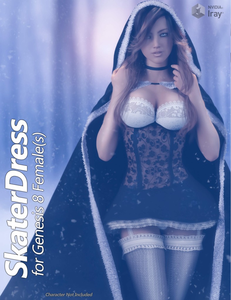 Dforce Skater Dress for Genesis 8 Females