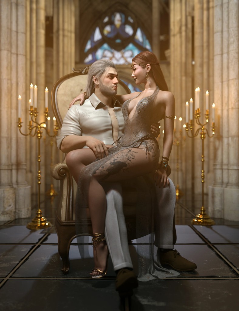 In His Arms Poses For Genesis 9 Masculine and Feminine