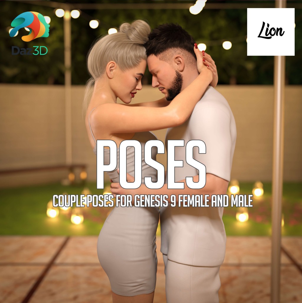 Couple Poses for Genesis 9 Female and Male