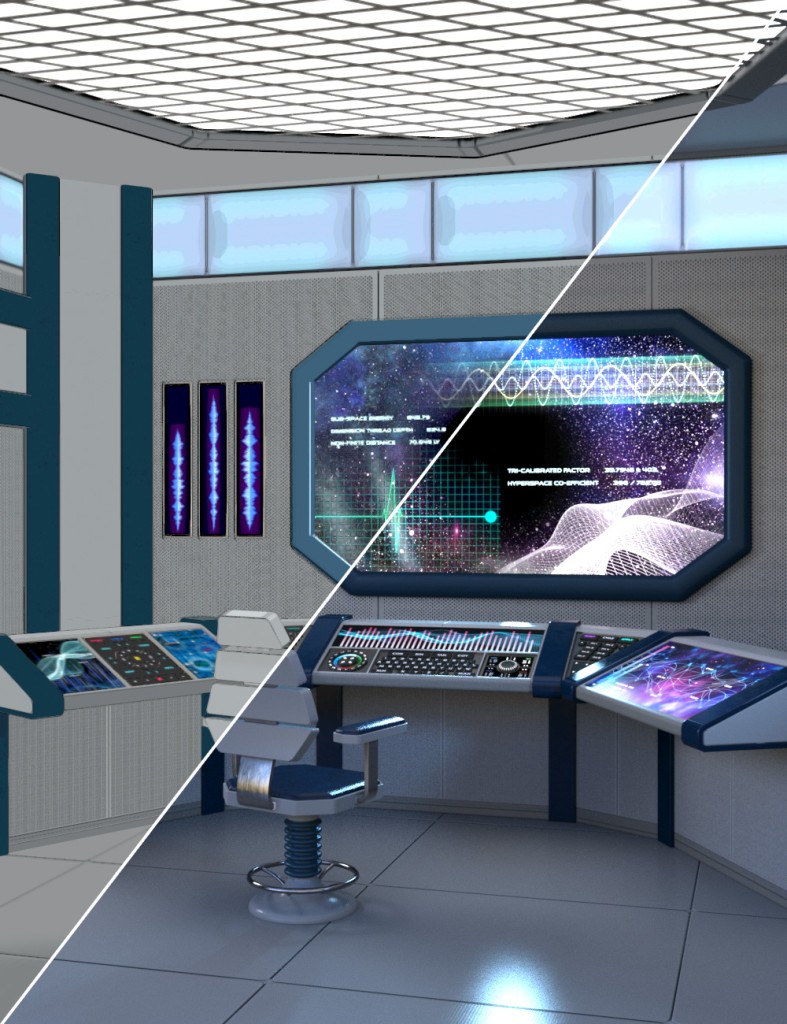 Sci-Fi Background Vignette
