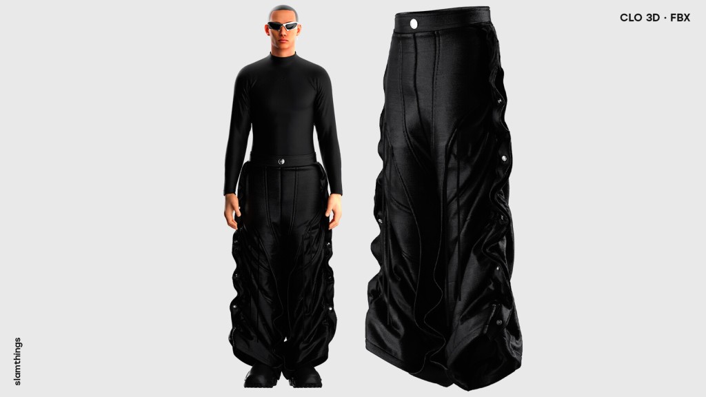 Streetwear Denim Pants #037 - Clo 3D / Marvelous Designer + FBX / DIGITAL FASHION / HYPEBEAST / FUTURE FASHION - PERSONAL