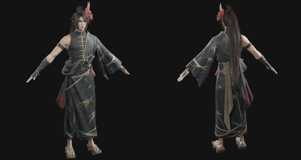 Vincent (Demonface Yukata) Premium for Blender 5.x
