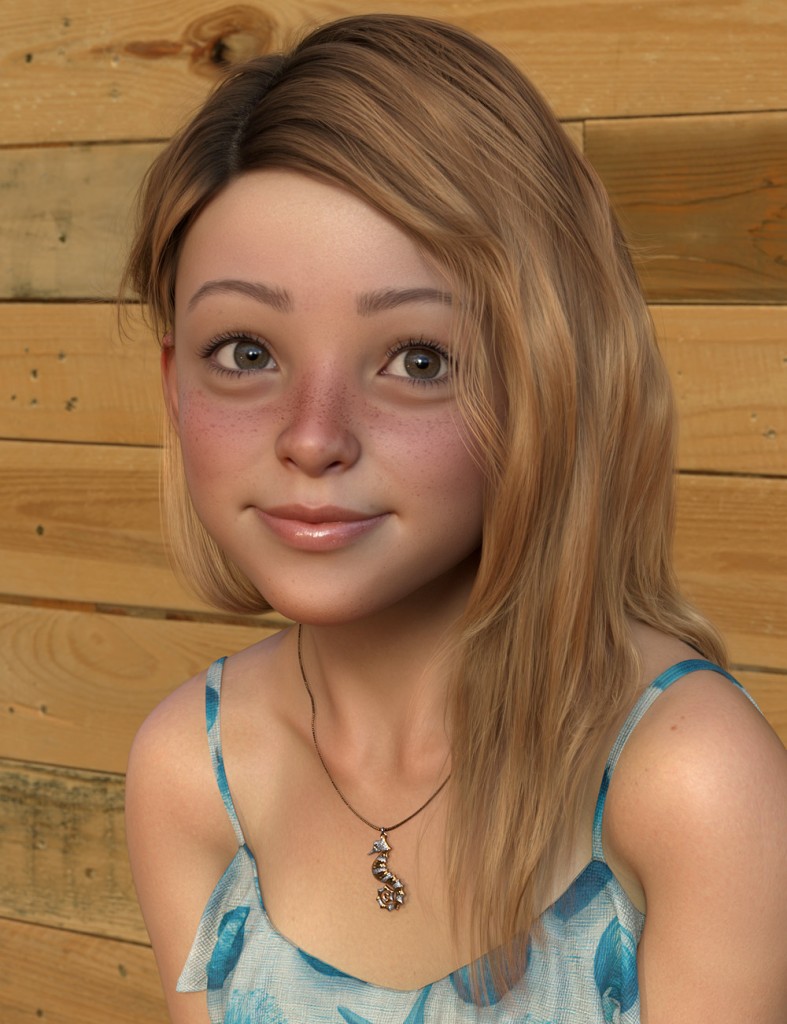 Morgan Female Hair with dForce for Genesis 9