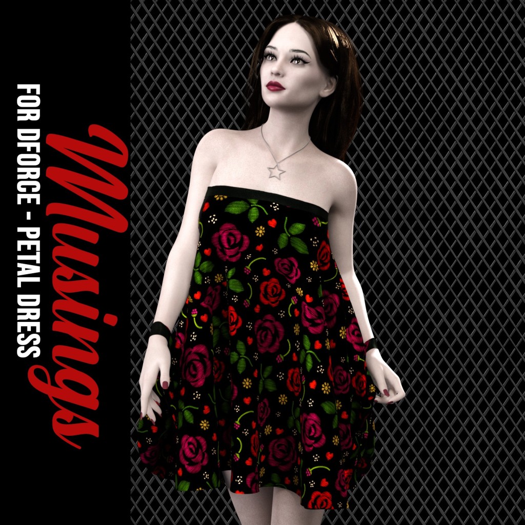 Musings for dForce – Petal Dress for G8Fs
