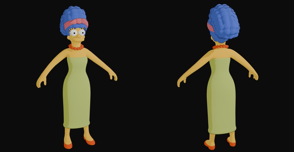 Marge Simpson (FN) Premium for Blender 4.x