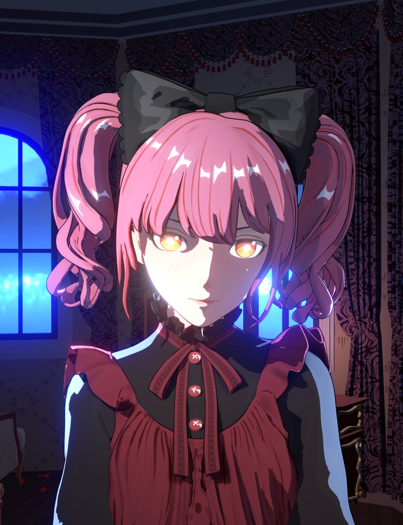 Princess Petra’s FilaToon Twin Tails for Genesis 9