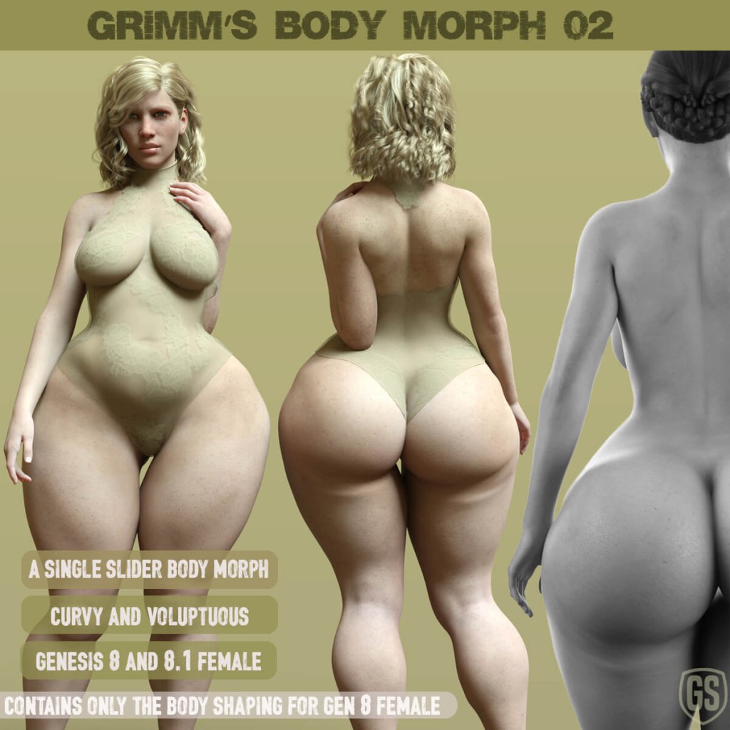 Grimm's Body Morph 02 for Genesis 8 Female