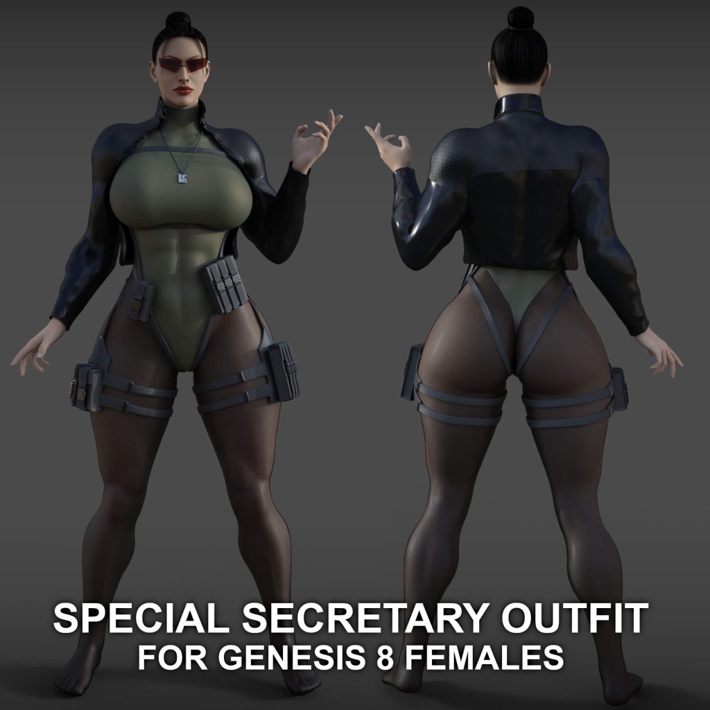 Special Secretary Outfit for Genesis 8 Female