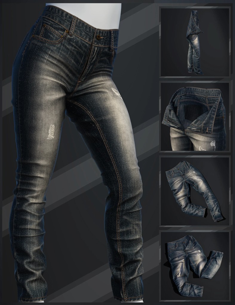 dForce SU Casual Jeans for Genesis 9