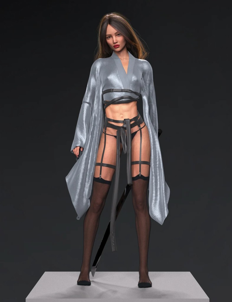 dForce Chiisai Kimono Outfit for Genesis 9