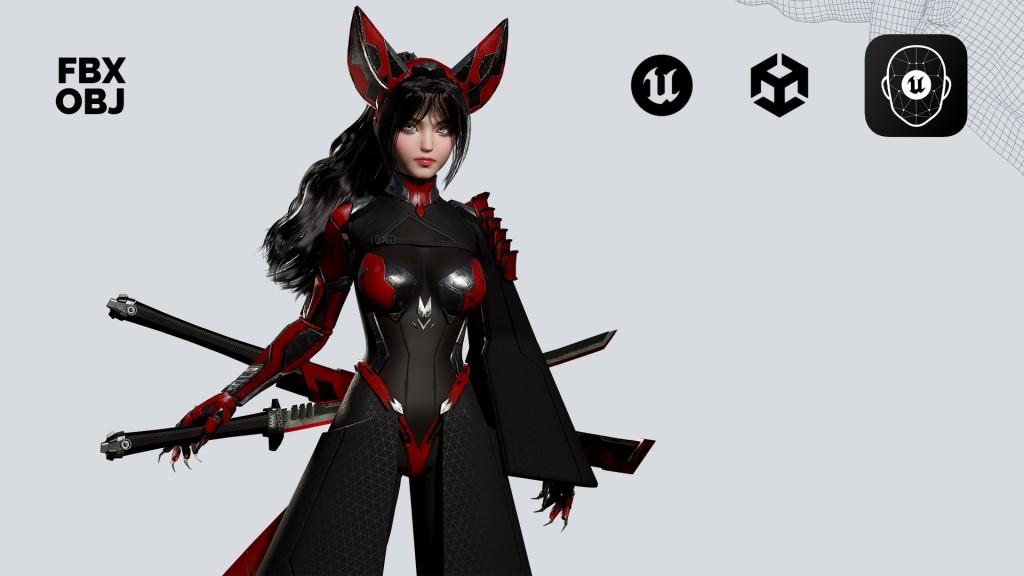 Cosmo Fox Girl / Sci-fi Kitsune