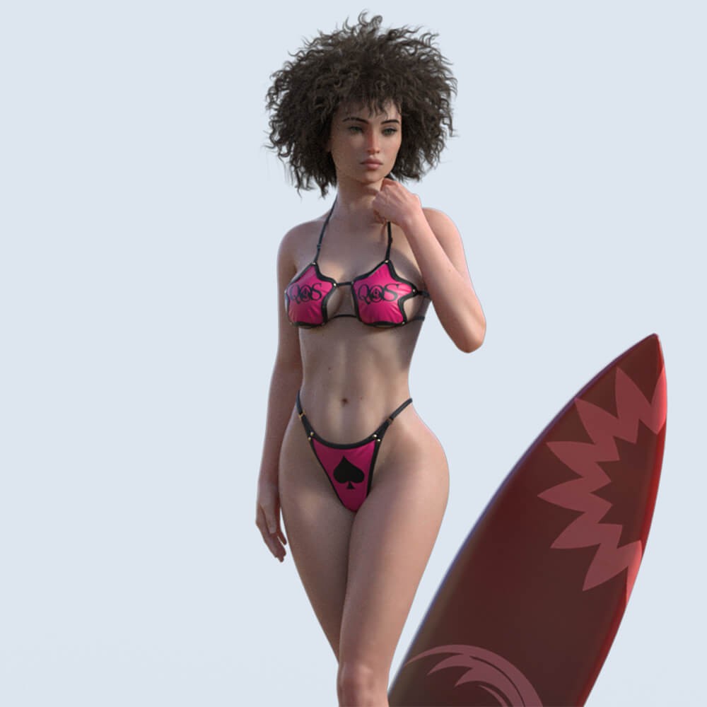 QOS Bikini Lie 1 on XF Bikini Stars for G8F