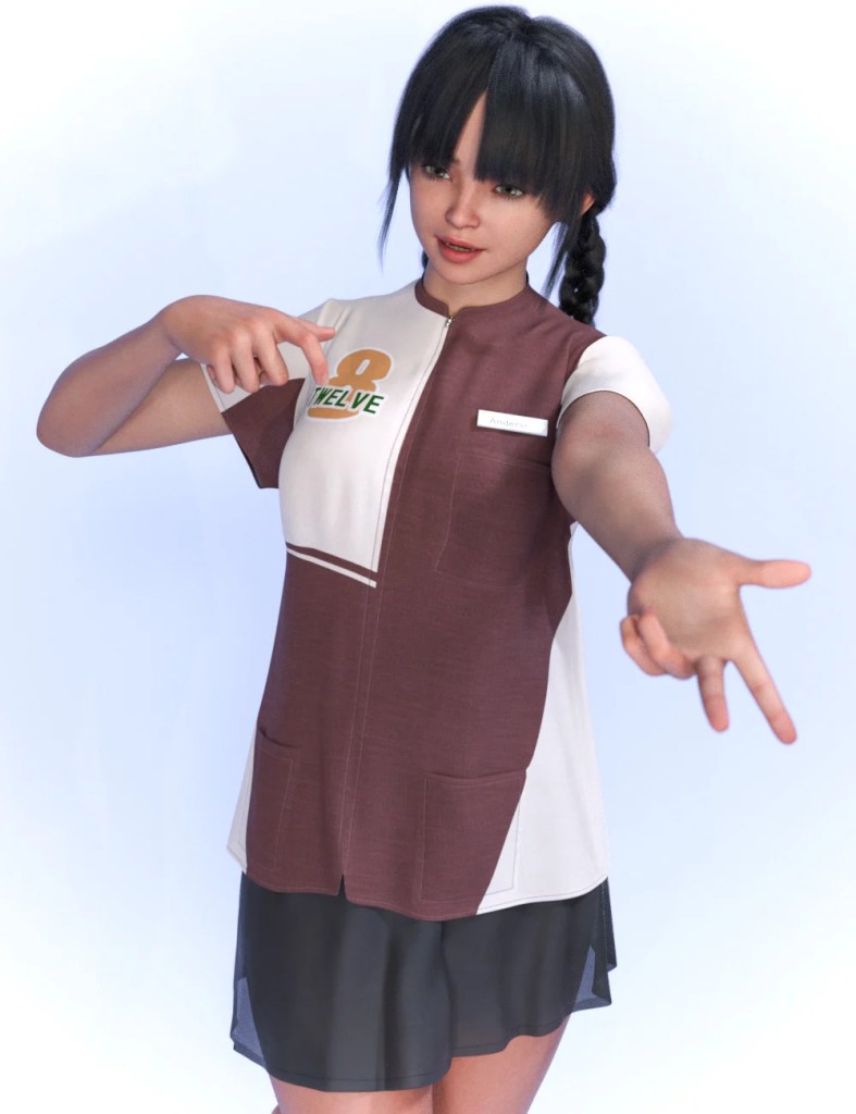 dForce Convenience Store Outfit for Genesis 9