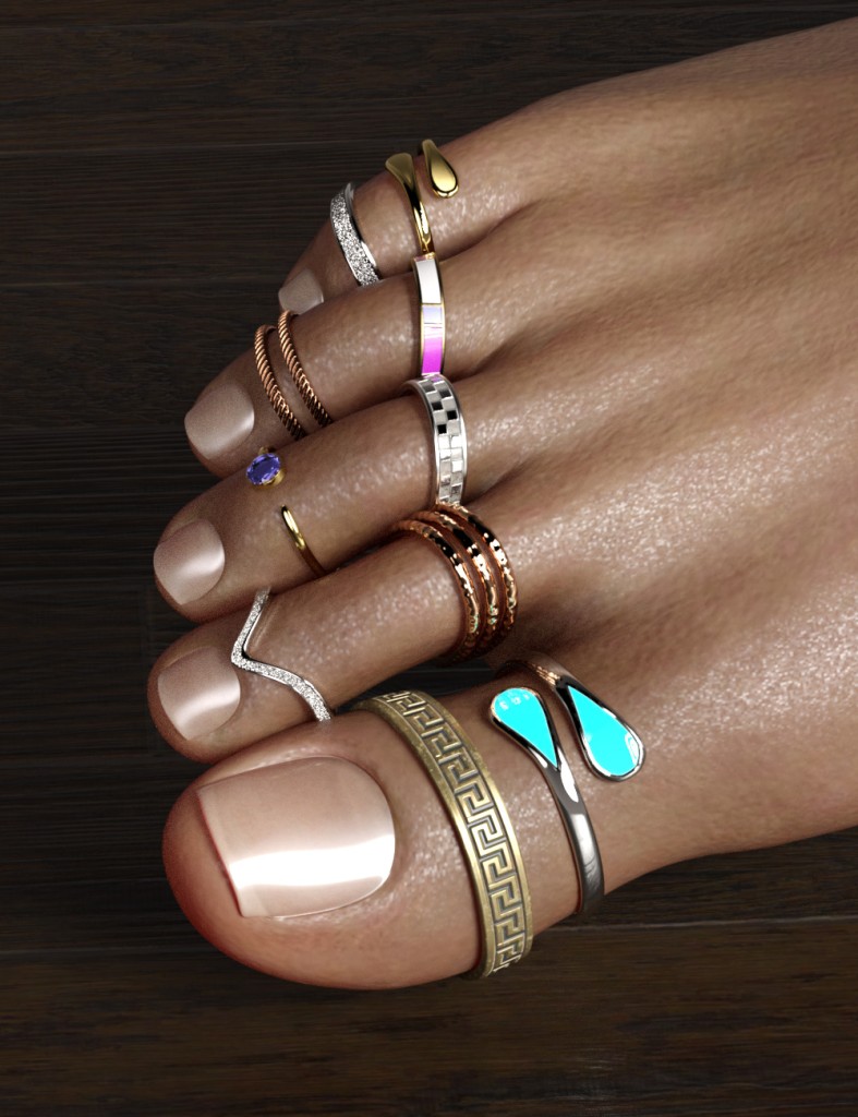 Toe Rings for Genesis 9