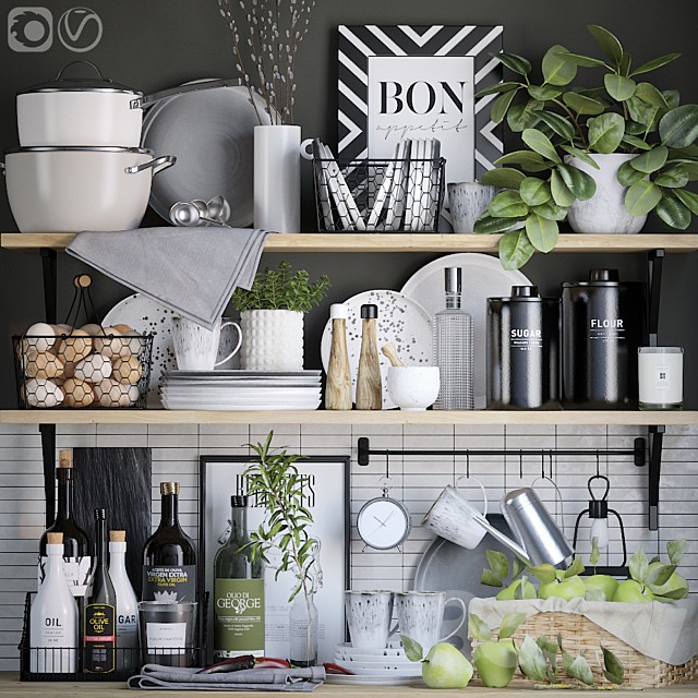 Decorative set for the kitchen 2