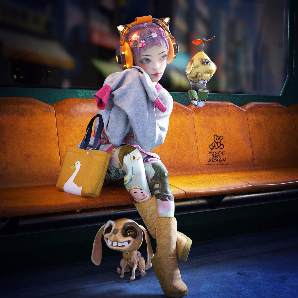 Myad Bunny Hop for Genesis 8 Female