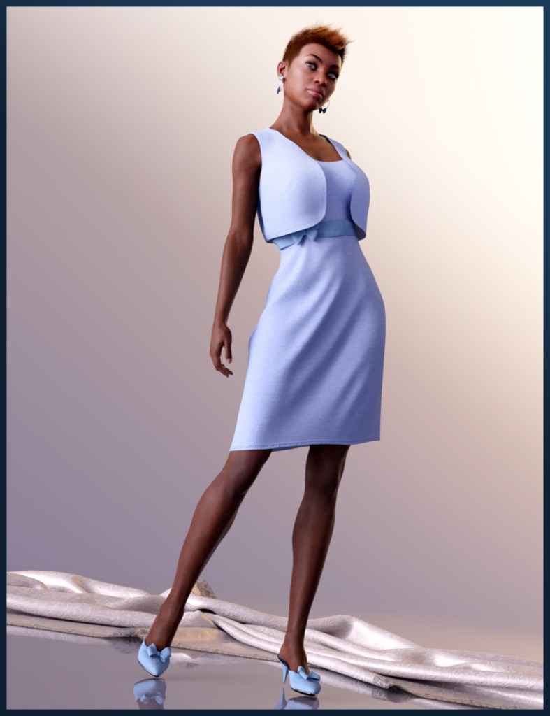 dForce Sweet Glamour Outfit Textures