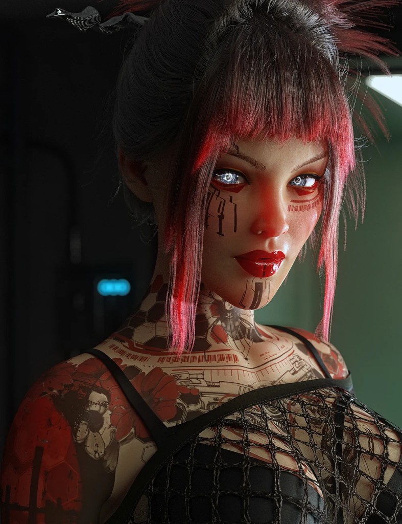 CyberPunk Collective Tattoos for Genesis 9
