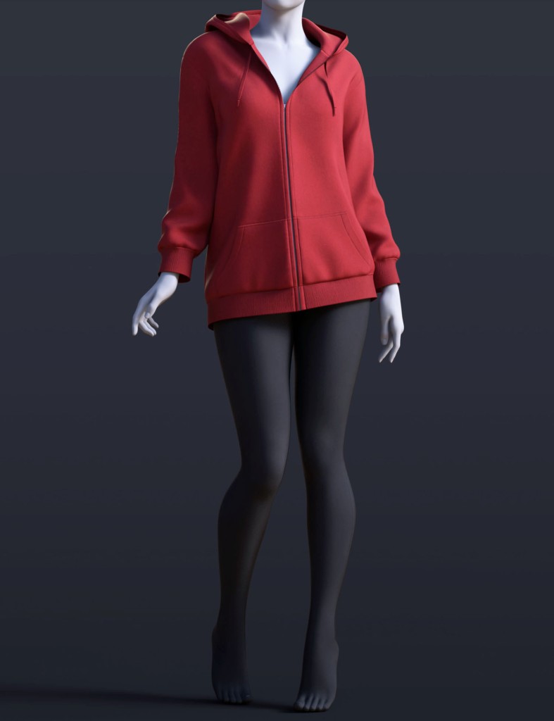 dForce BS Oversized Hoodie for Genesis 9