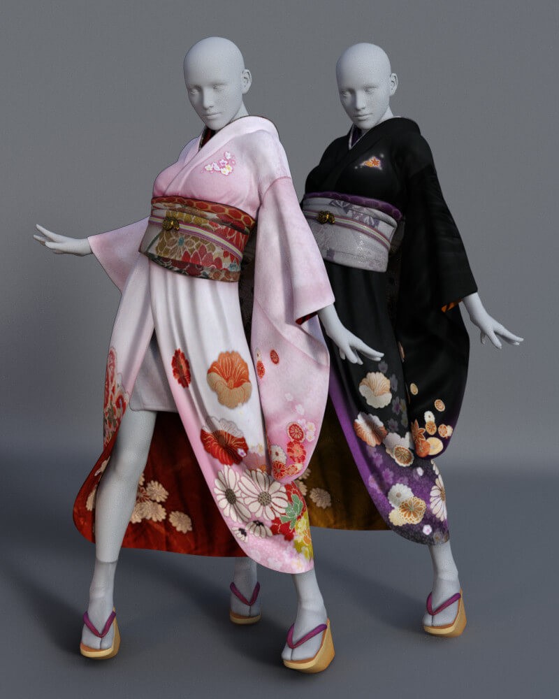 dForce Furisode Set for G8F