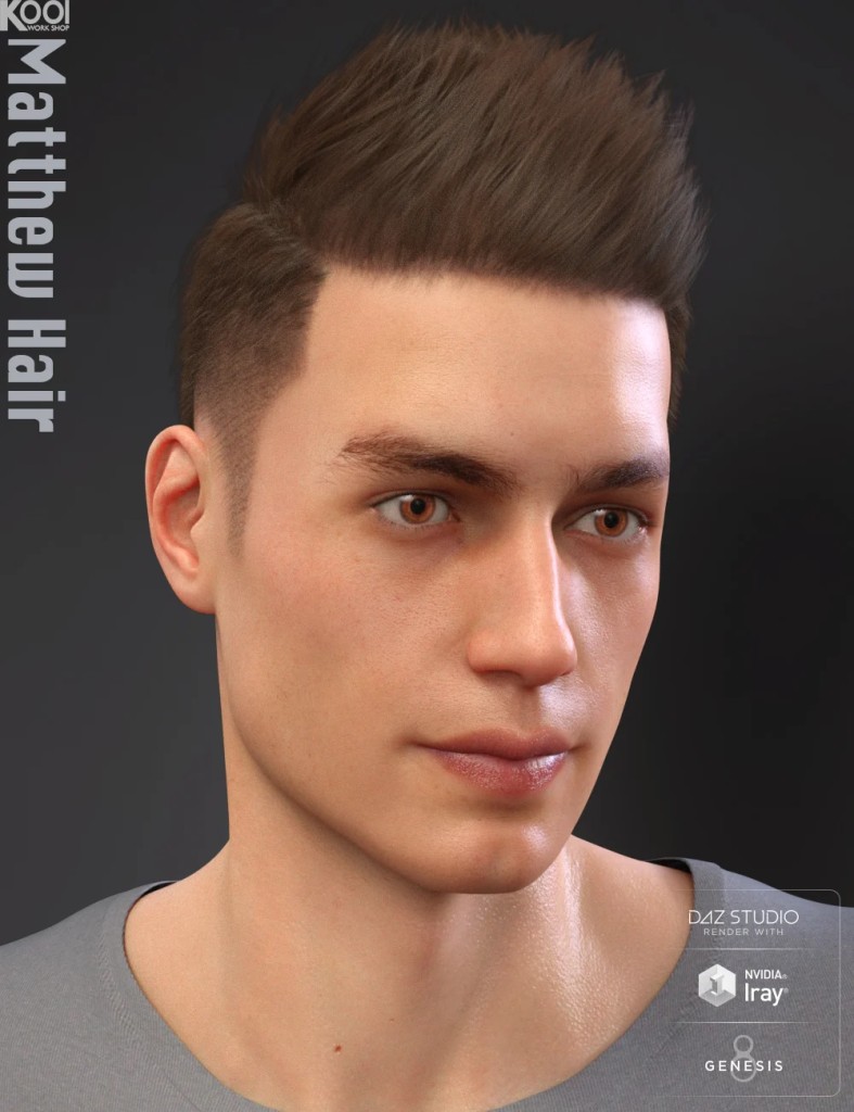 Matthew Hair for Genesis 8 Male