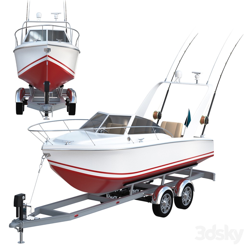 Pleasure fishing boat