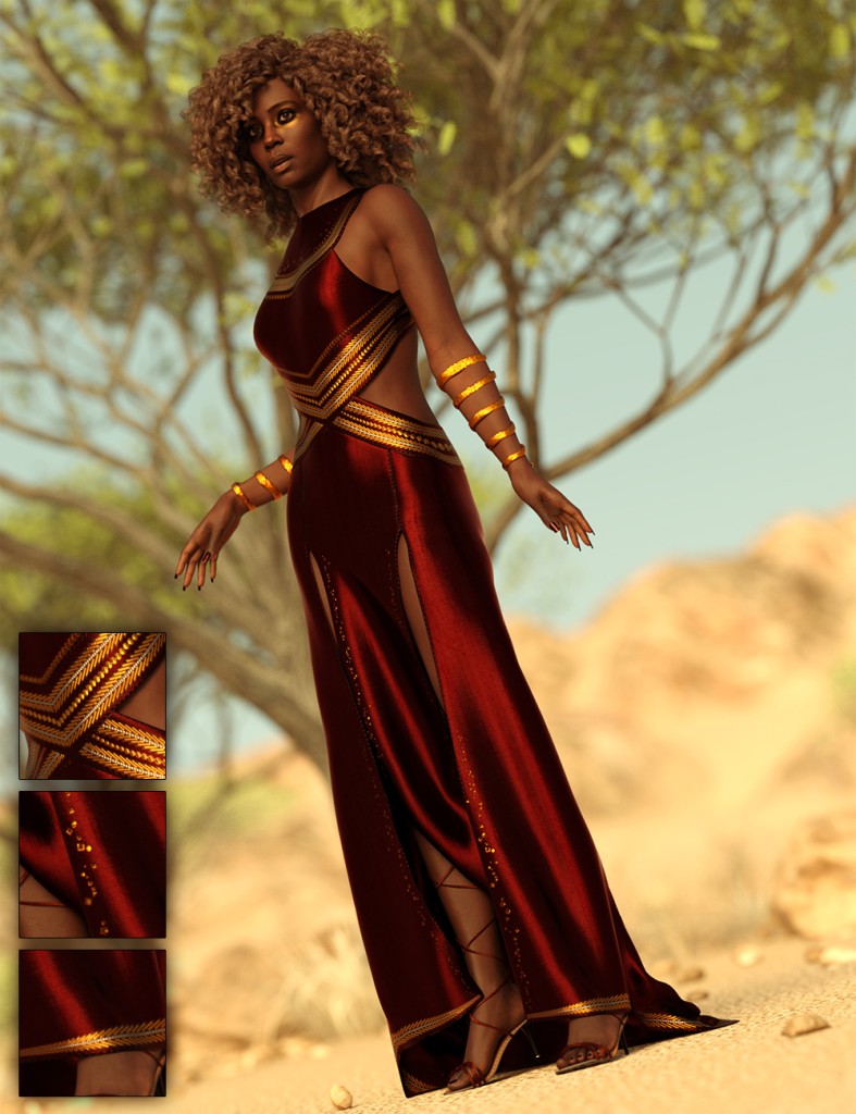dForce Karelle Formal Outfit Genesis 9