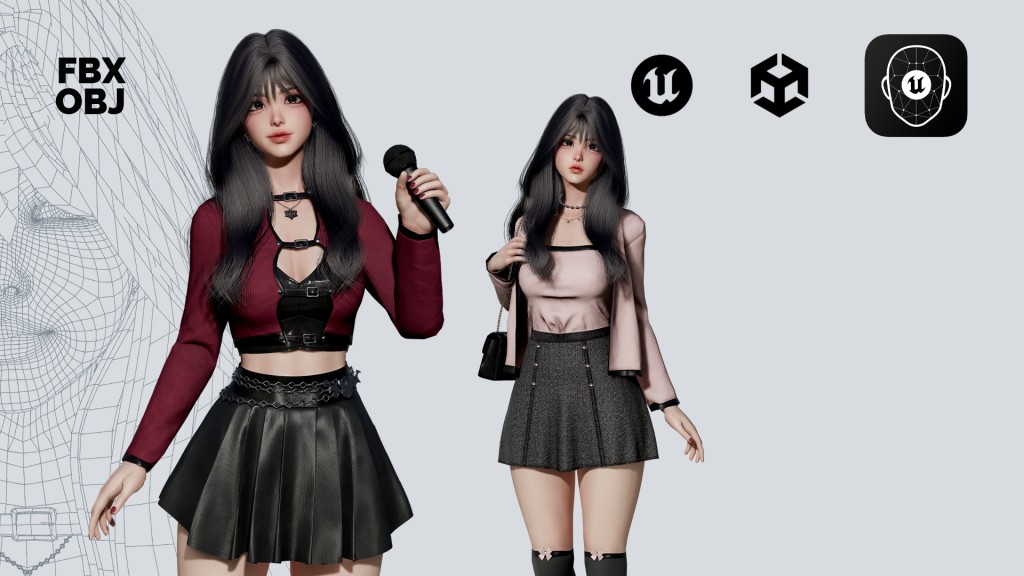 [ Unity & Unreal Engine Character ] K-POP SERIES - Mina