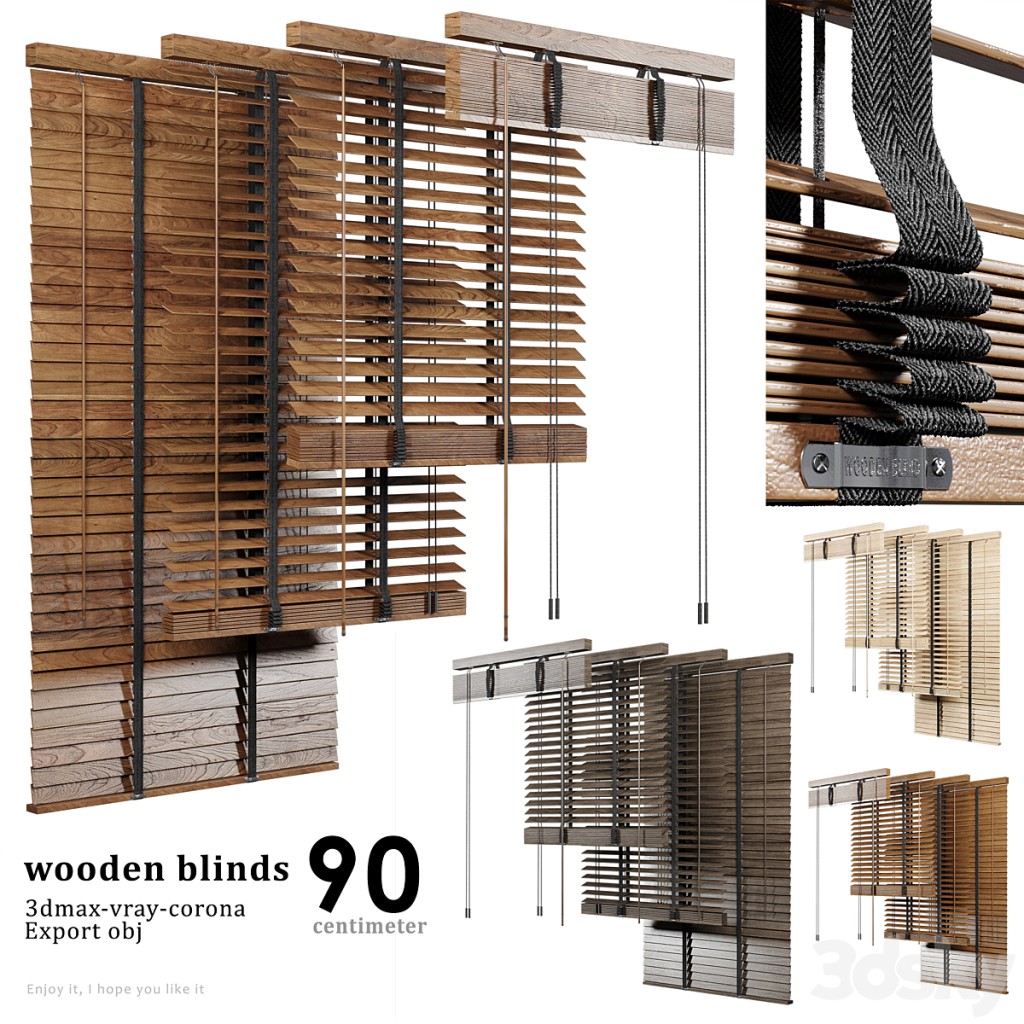 Wooden Blind 02 90cm