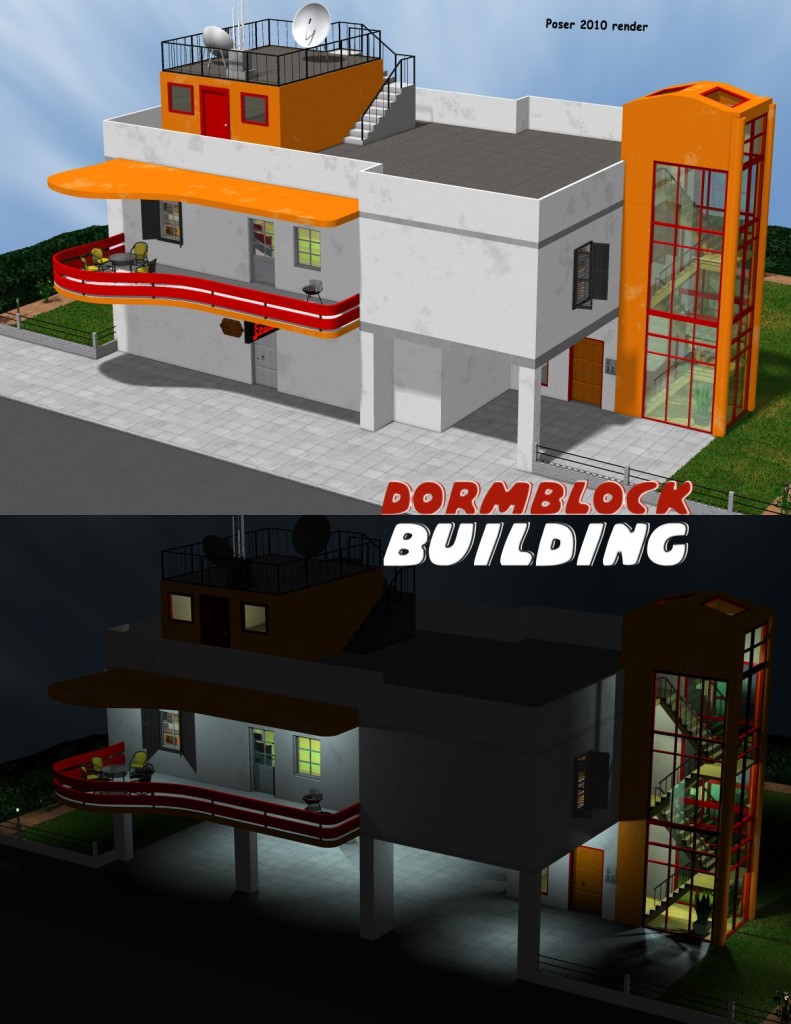 Dormblock series (Custom bundle for Poser)