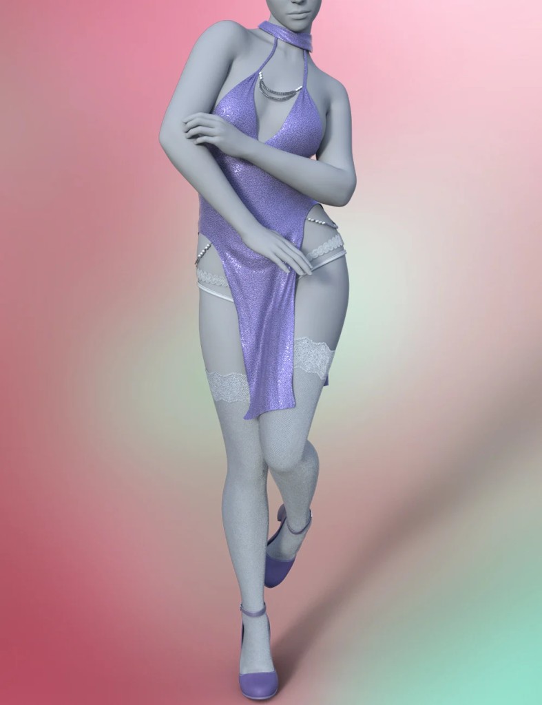 dForce Sexy Slim Skirt Outfit for Genesis 9