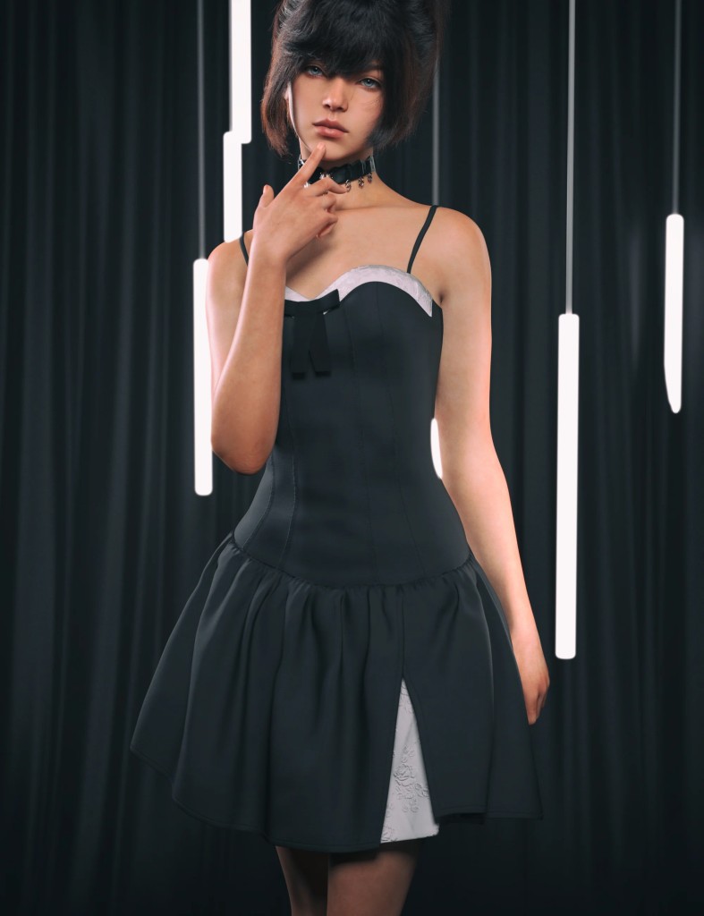 dForce Nirv Bowknot Camisole Dress for Genesis 9