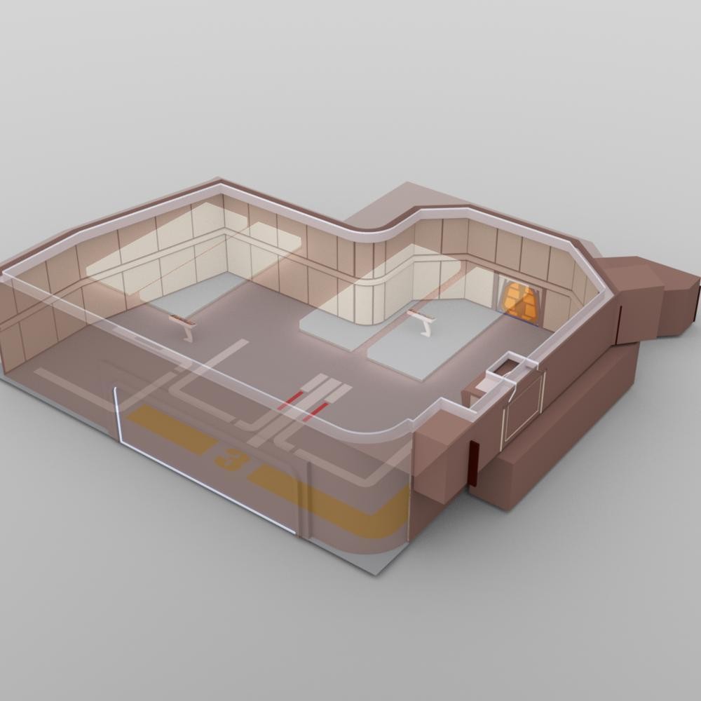 Shuttle Bay 3 for DAZ Studio