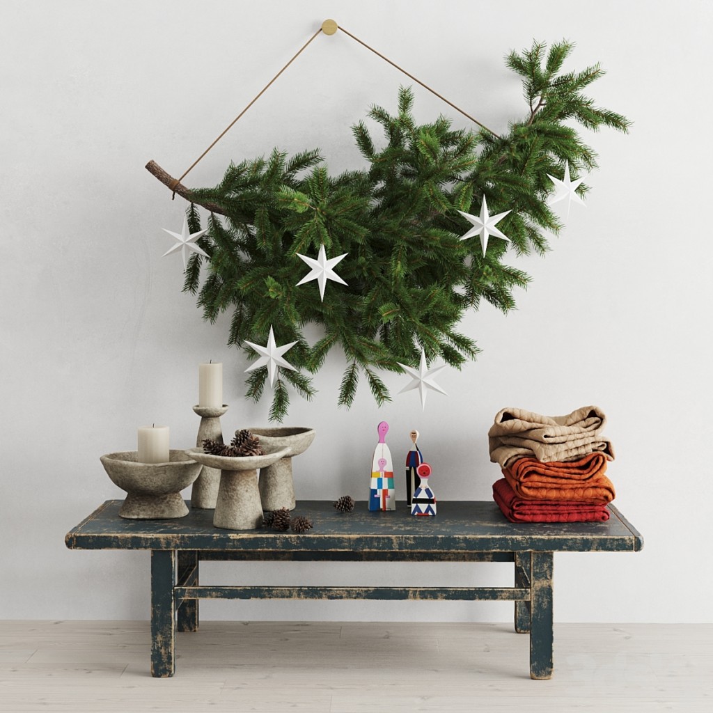 Christmas decor in scandinavian style