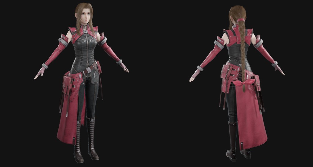 Aerith (Rosy Battle Suit) Premium for Blender 5.x