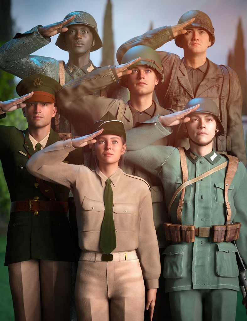 Combat Outfits Bundle for Genesis 9