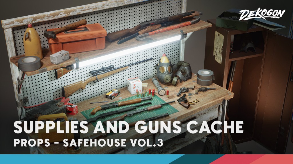 [UE] Safe House VOL.1 - Supplies and Guns (Nanite and Low Poly)