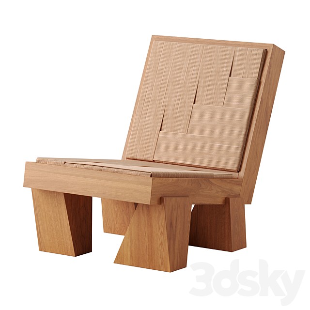 Block Lounge Chair by Heaps and Woods