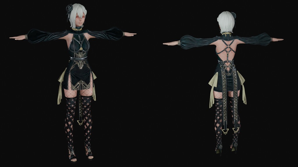 Noelle Celebratory Weapon Premium for Blender 3